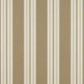 9 x 9 inch Home Decor Fabric Swatch - Sunbrella Awnings and Marines Stripes 46" Heather Beige Classic