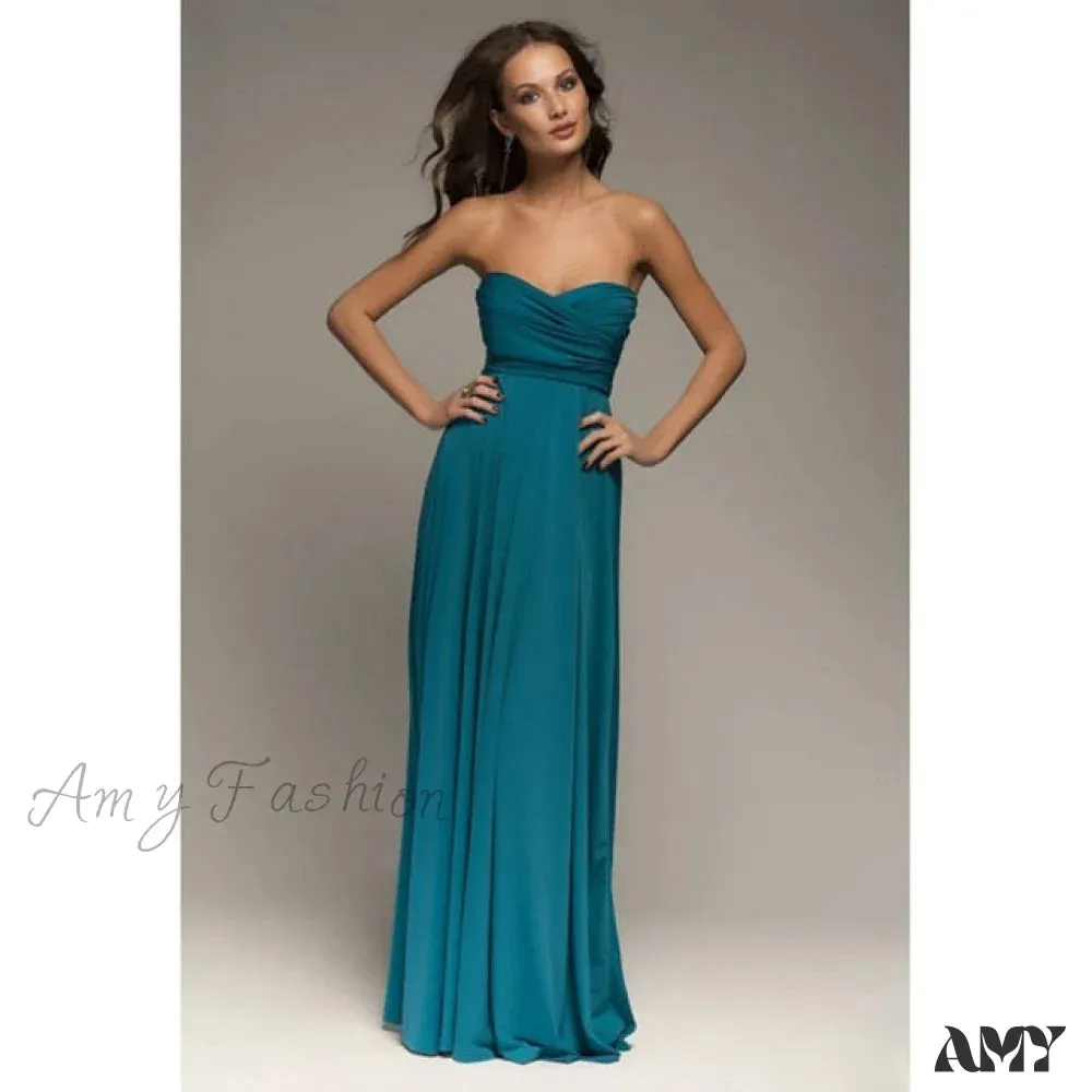 Amy Fashion - Bandage Party Bridesmaids Infinity Robe Maxi Dress