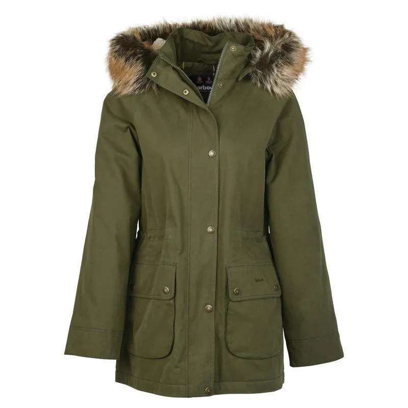 Barbour Meadow Ladies Waterproof Jacket - Olive/Classic