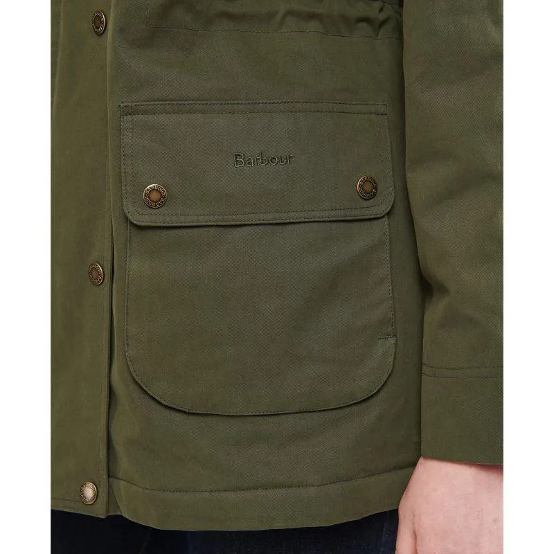 Barbour Meadow Ladies Waterproof Jacket - Olive/Classic