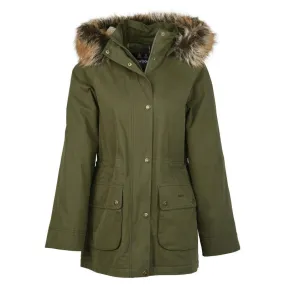 Barbour Meadow Ladies Waterproof Jacket - Olive/Classic