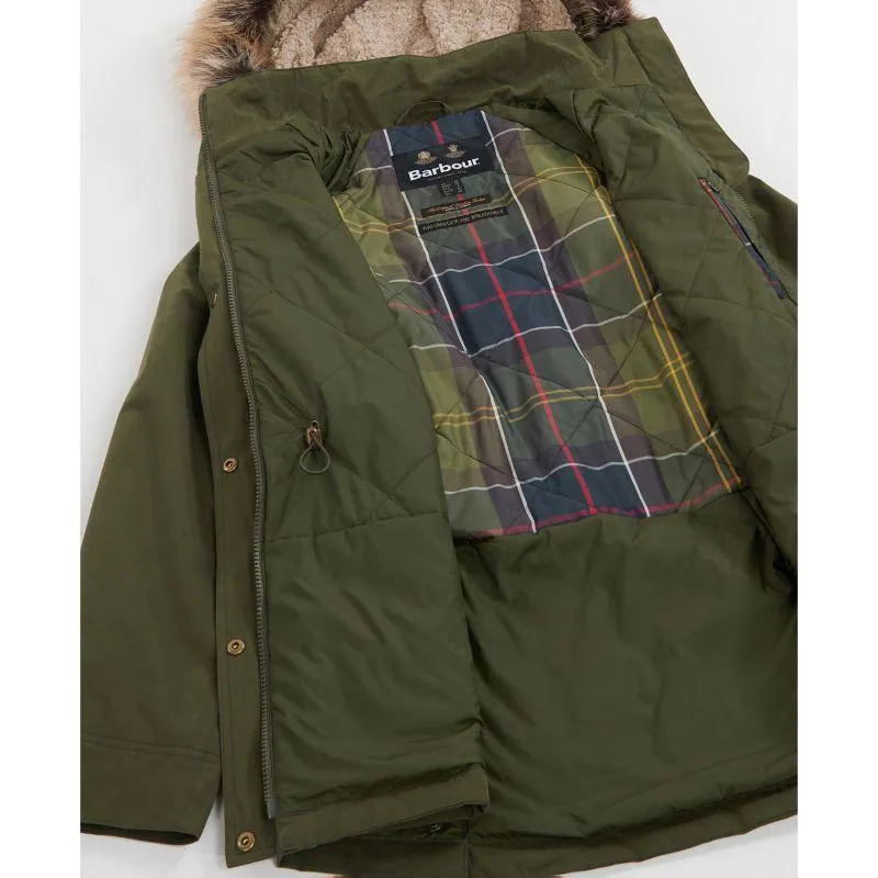 Barbour Meadow Ladies Waterproof Jacket - Olive/Classic