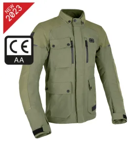 Barkston Waterproof Khaki Biker Jacket with Elbow & Shoulder armour by Oxford products