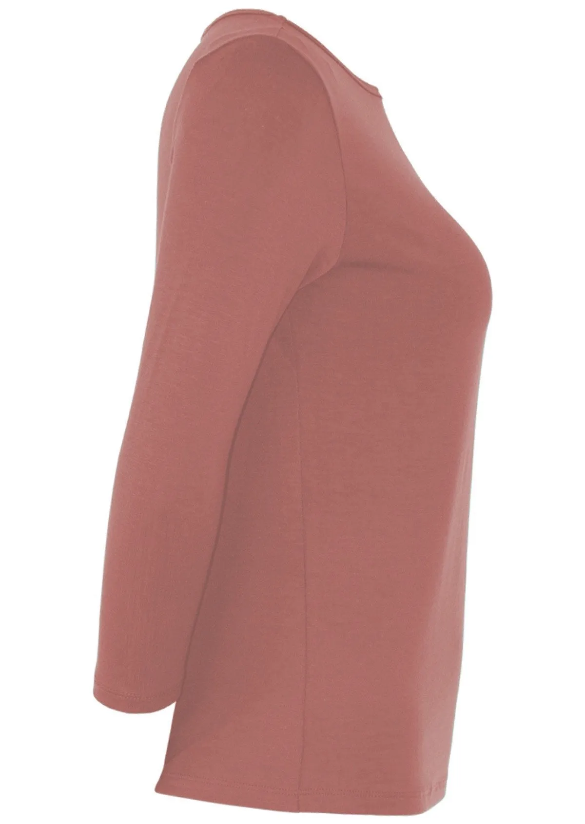 Boat Neck Top Dusty Rose