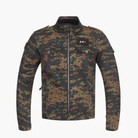 CAMOUFLAGE RIDING JACKET RUST