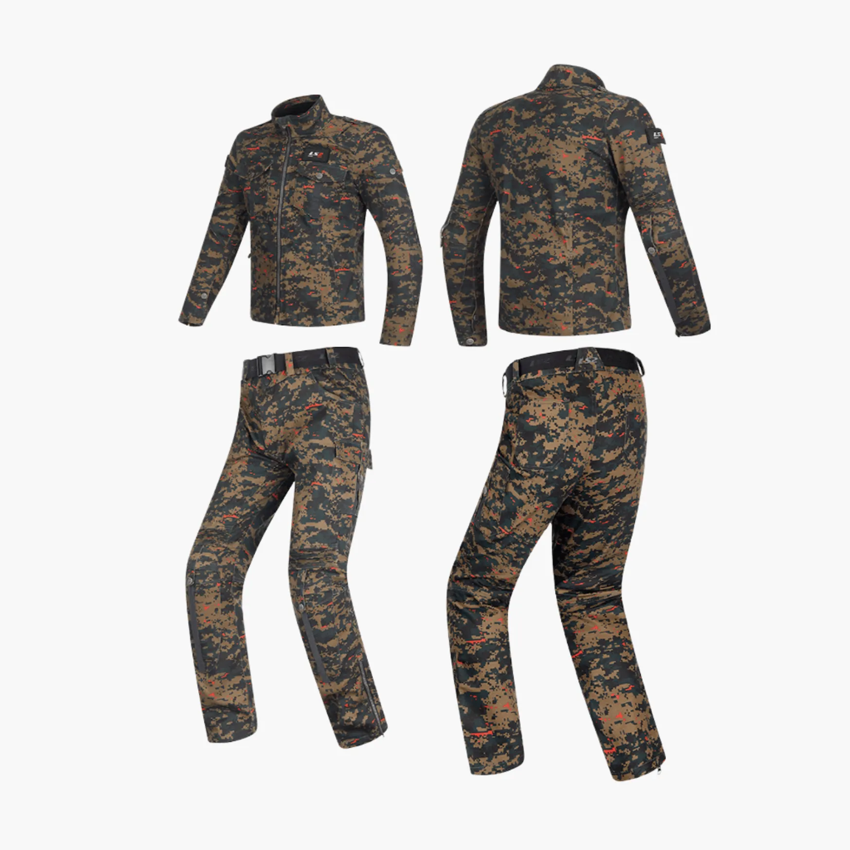 CAMOUFLAGE RIDING JACKET RUST