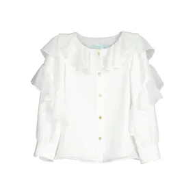 Chiffon Ruffle Blouse