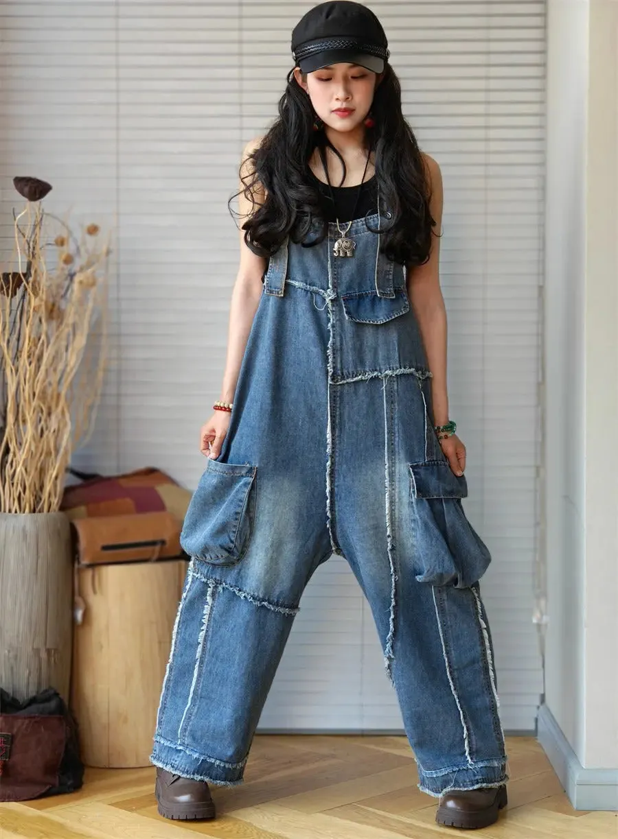 denim jumpsuit women blue jean jumpsuit jean overalls for women