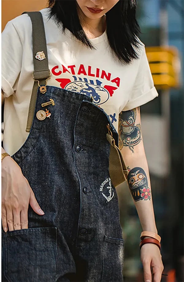 Denim Overalls Canvas Naval Dungaree In Blue