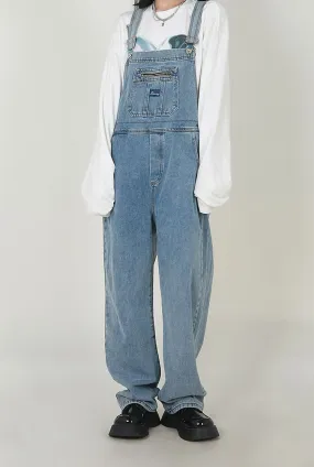 Denim Women Jumpsuit / Loose Overalls For Girl