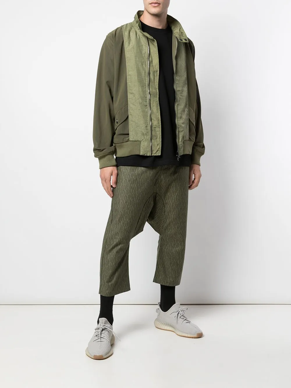 DOUBLE HAREM PANT ARMY GREEN BLACK