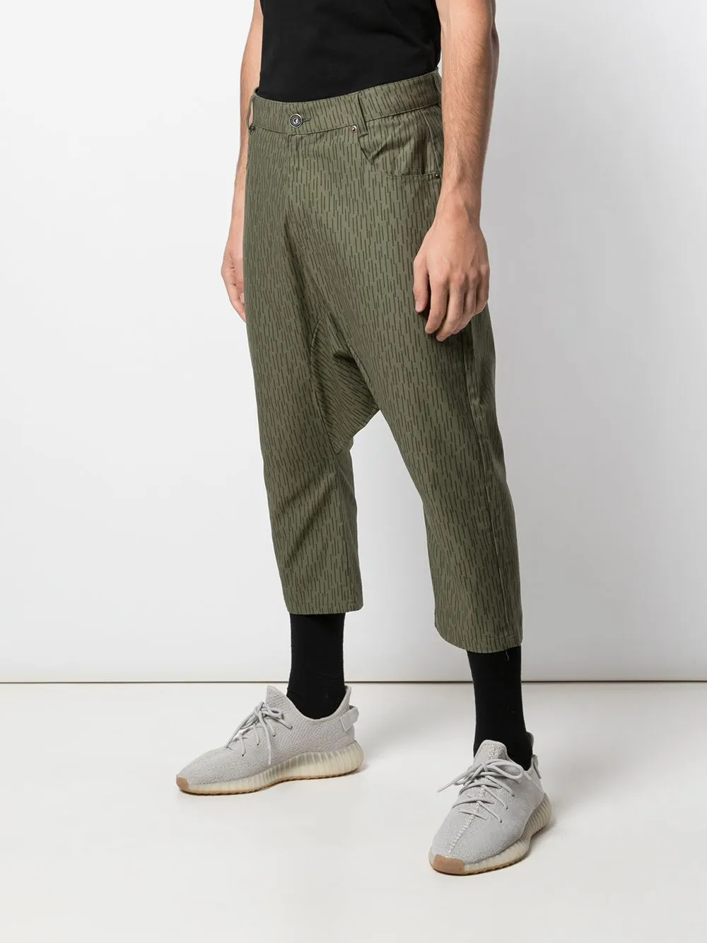 DOUBLE HAREM PANT ARMY GREEN BLACK