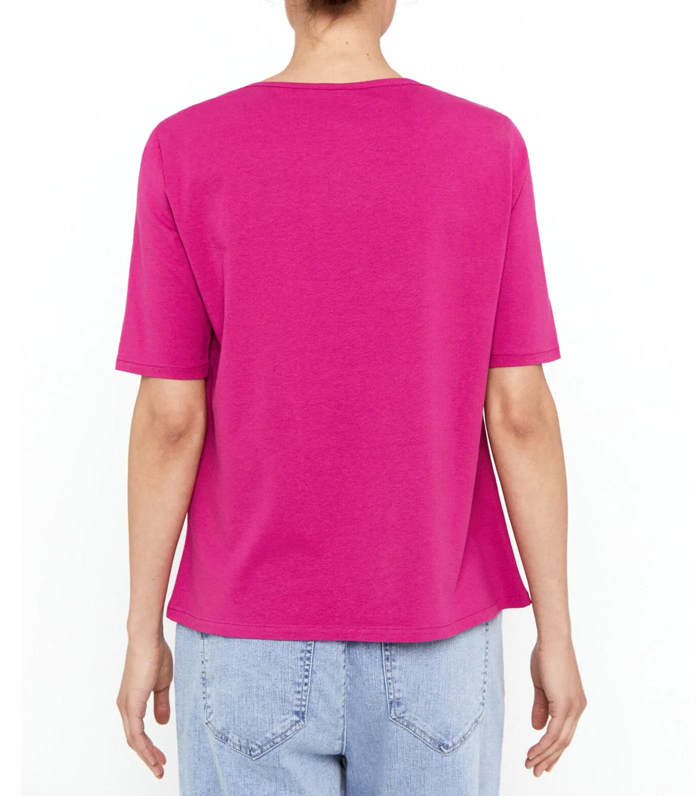 Essential Boat Neck T-Shirt Wine