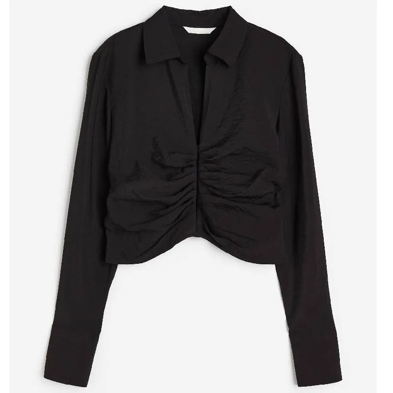 H&M Collar blouse, black