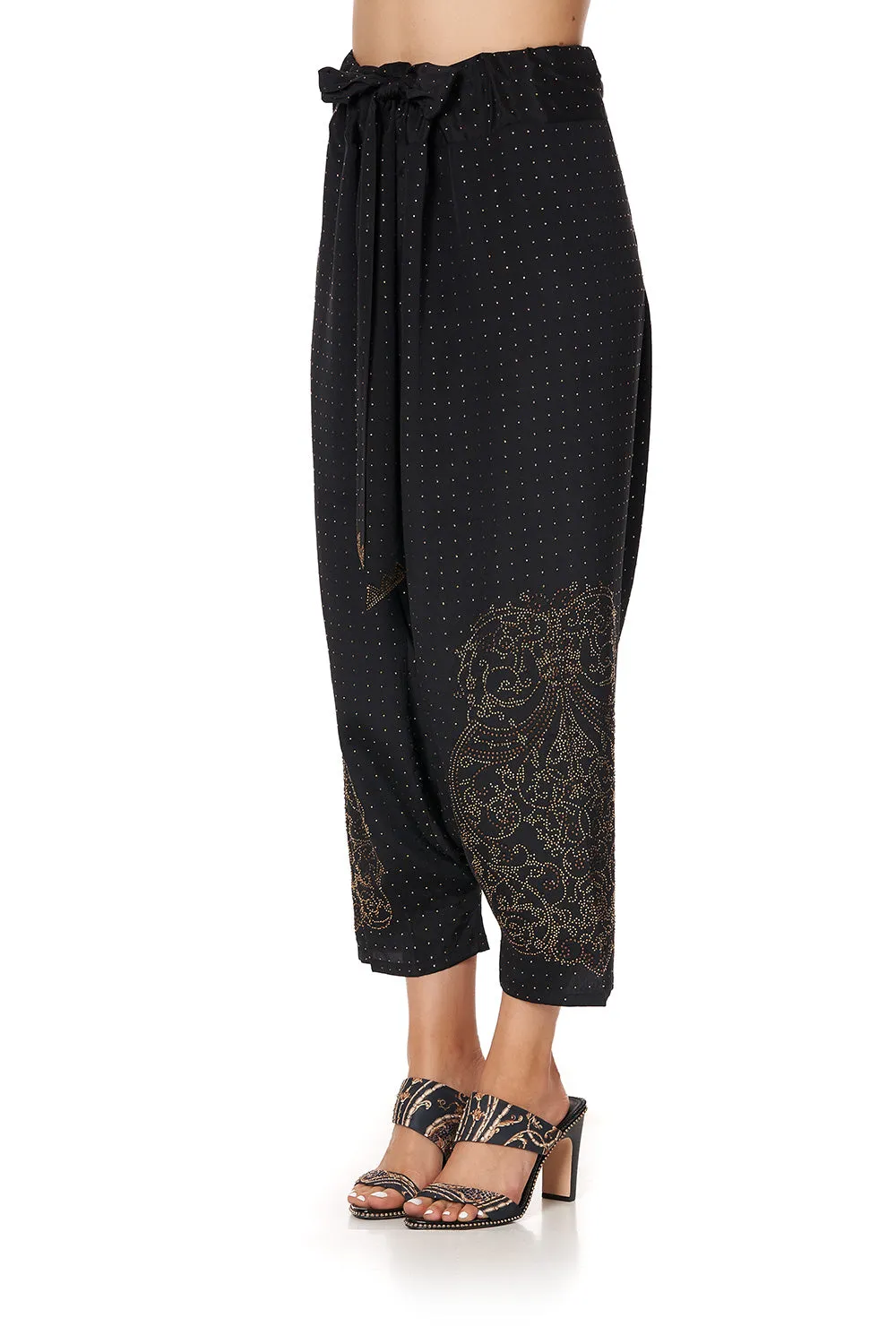 HAREM PANTS LUXE BLACK