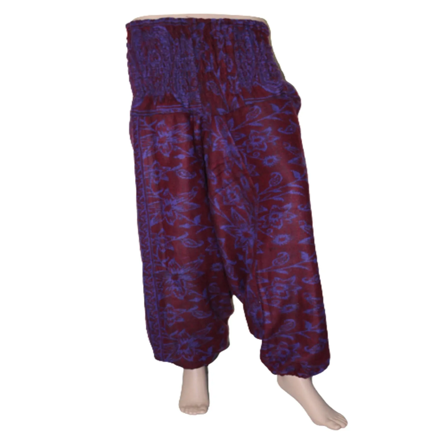 Harem Printed Woolen Trousers