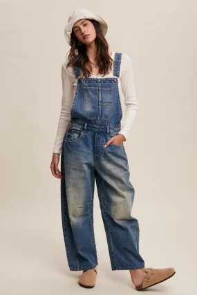 Jeremy Denim Barrel Overalls