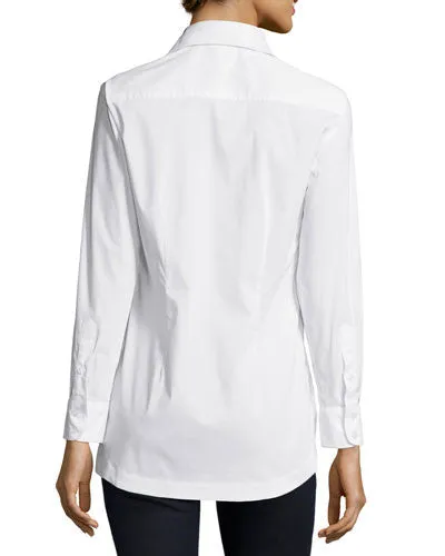 Joey Tailored White Poplin Shirt