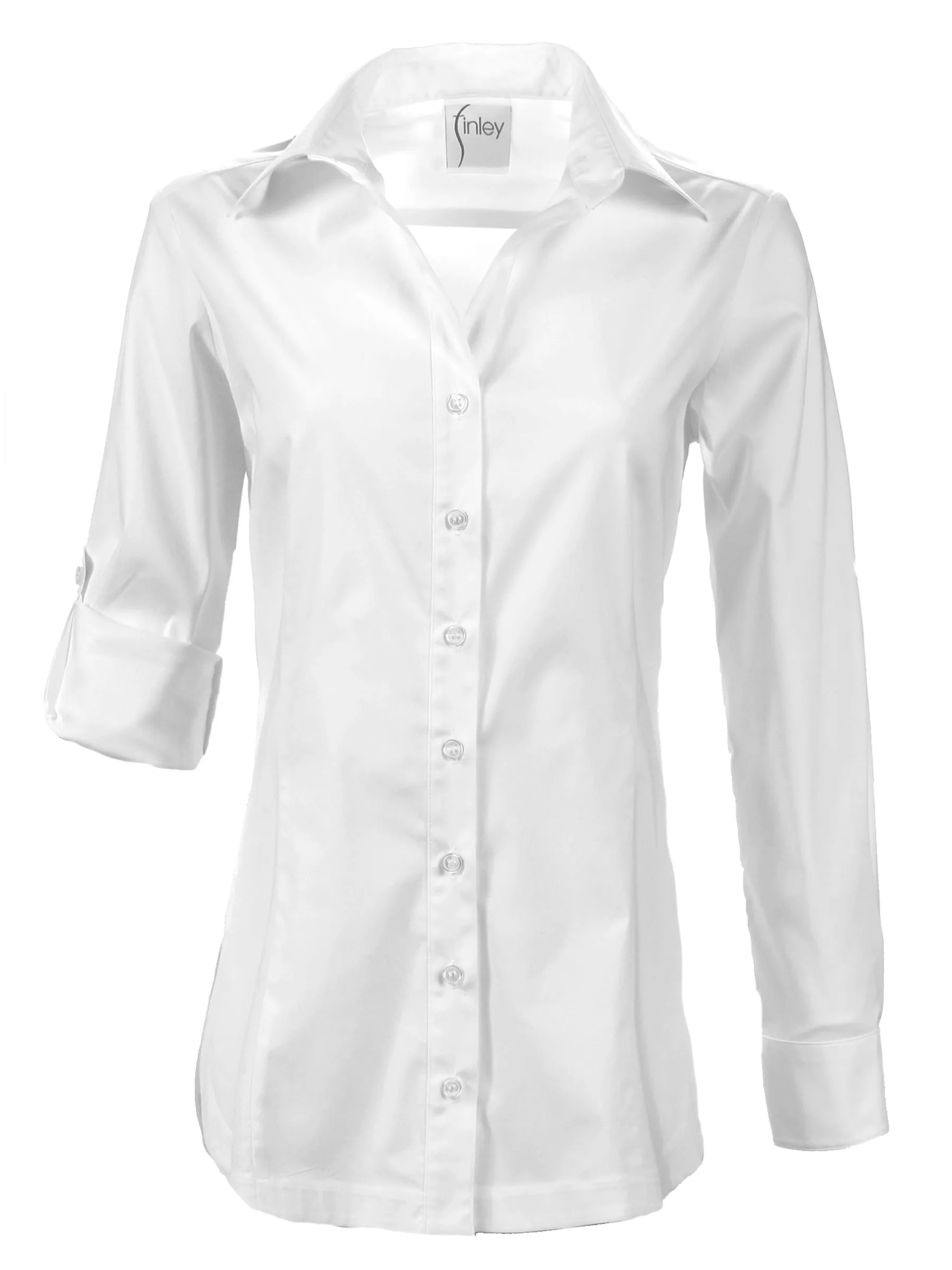 Joey Tailored White Poplin Shirt