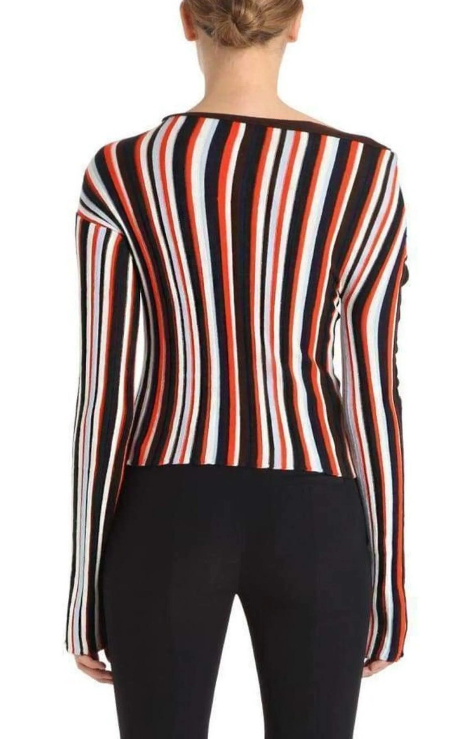 La Maille Striped Wool Knit Top