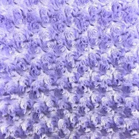 Lavender Rich Rose Rosette Floral Minky Fabric | Super Soft Fabric