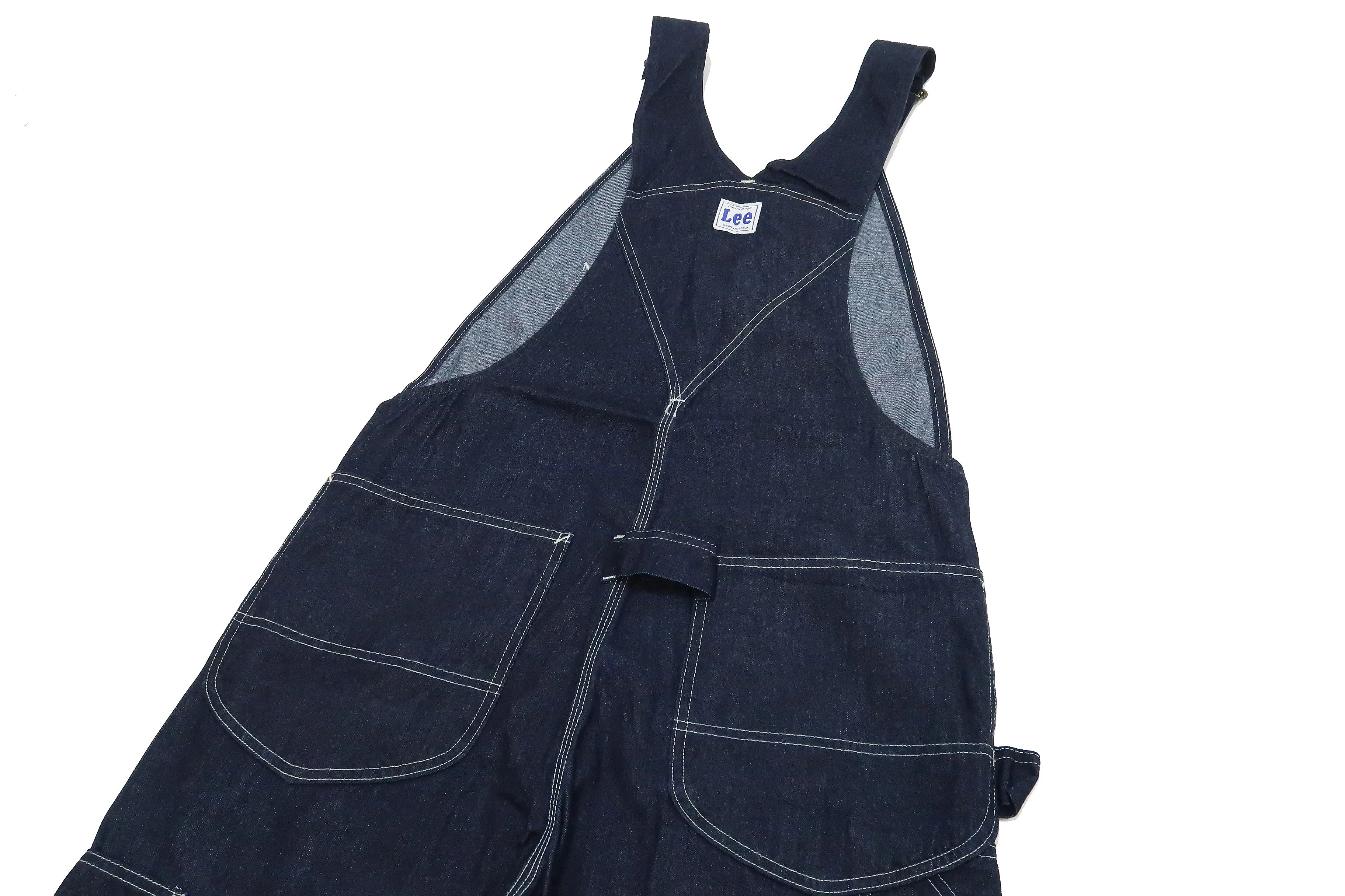 Lee Overalls Men's Casual Fashion Double Knee Denim Bib Overall High-Back LM8605 LM8605-100