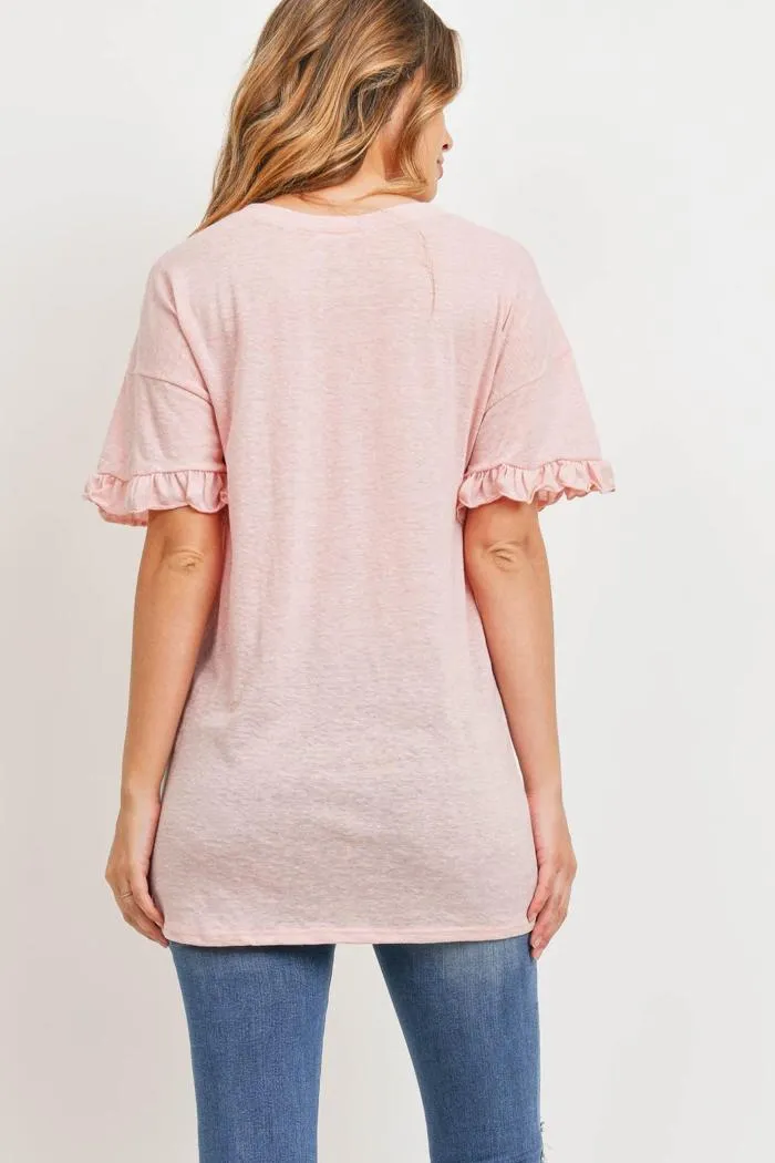 Long Ruffle tee