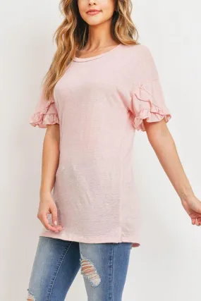 Long Ruffle tee