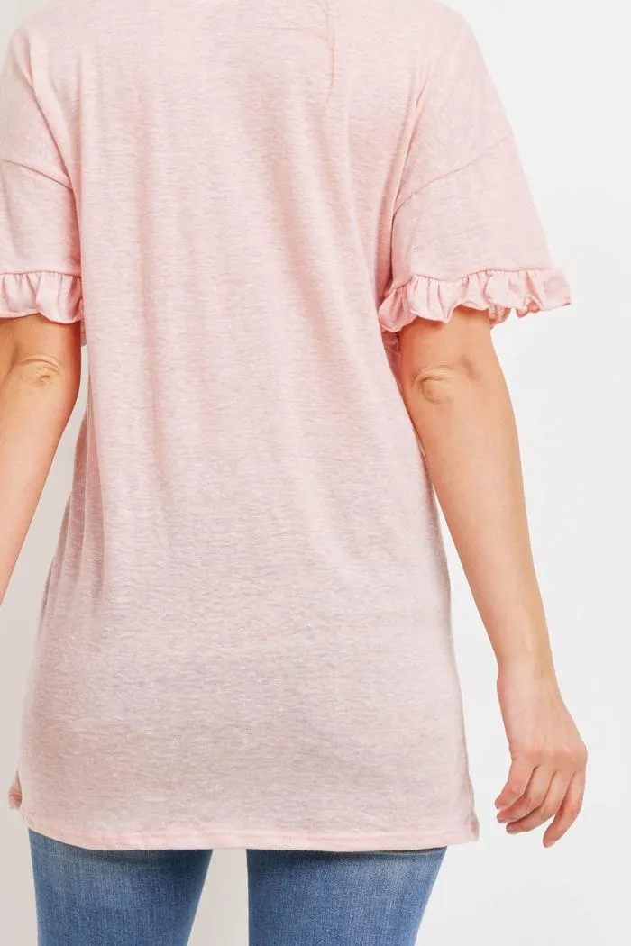 Long Ruffle tee