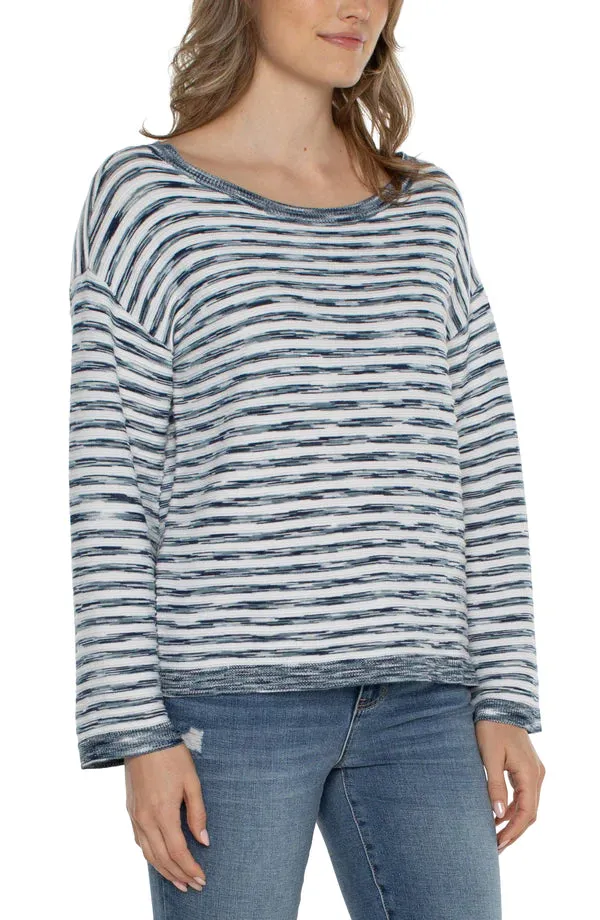 Long Sleeve Boat Neck Sweater