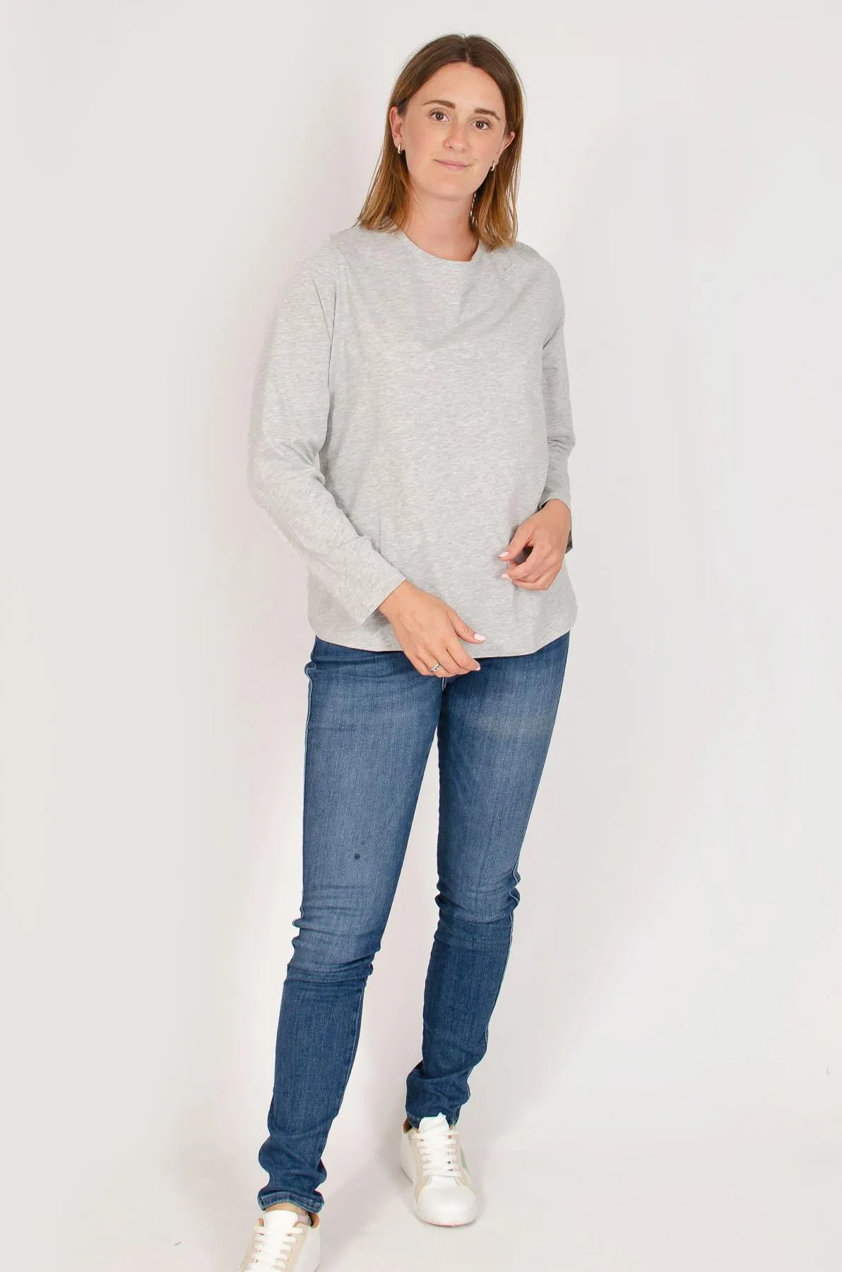 Long Sleeve Boat Neck Top