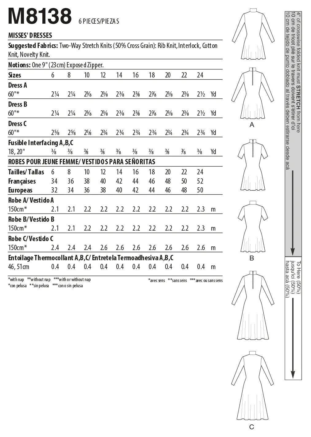 M8138 #BrooklynMcCalls - Misses' Dresses)