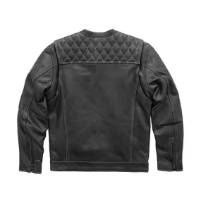 Men's Premium Limited Edition Cinder Leather Scooter Jacket