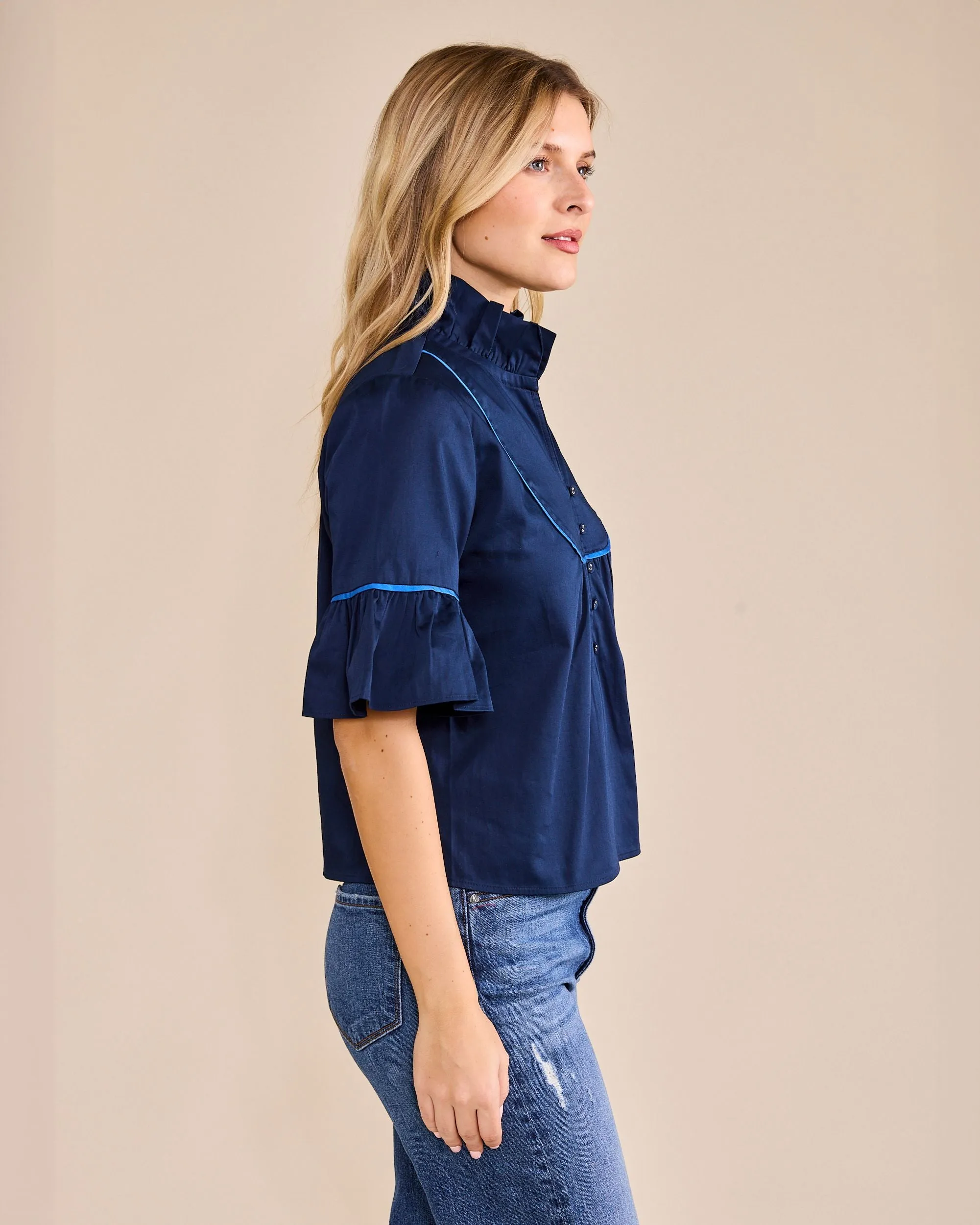 Meredith Top | Navy