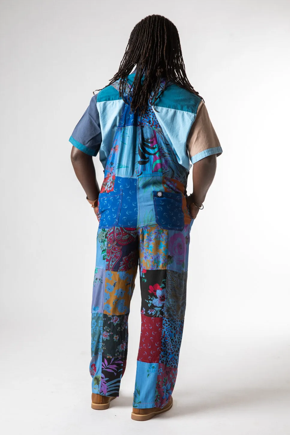 Mexicali Patchwork Hippy Overalls Overstock