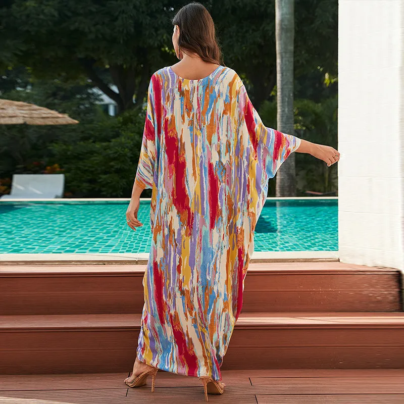 New Cotton Dresses, Vacation Beach Jackets, Loose Robes, Bikini Cover-ups