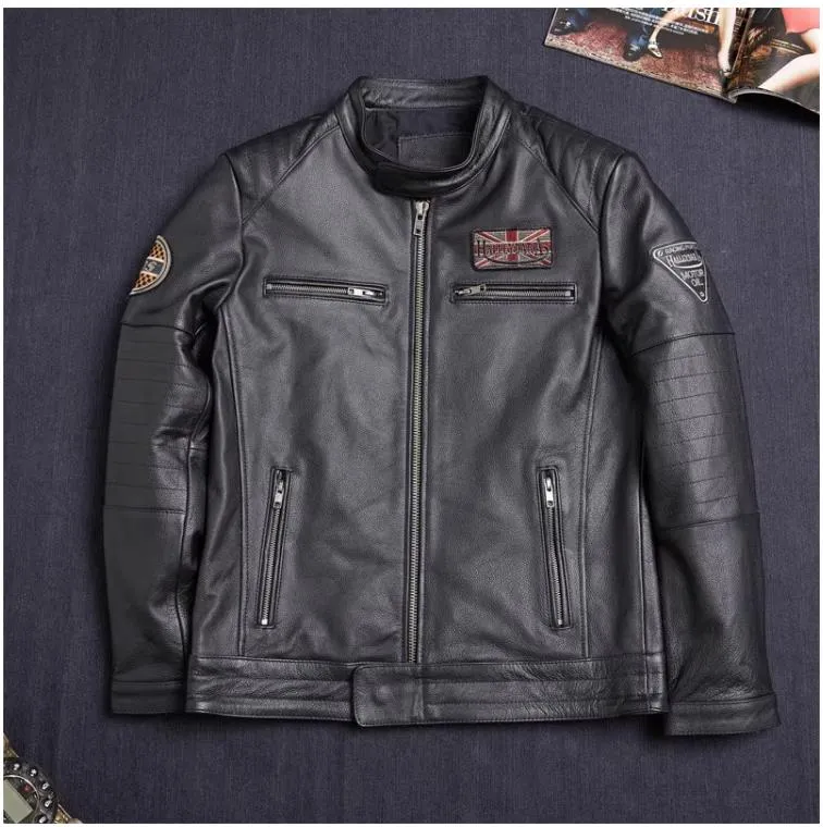 Nsqured Rider's Leather Biker Jacket