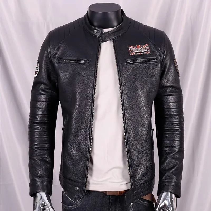 Nsqured Rider's Leather Biker Jacket