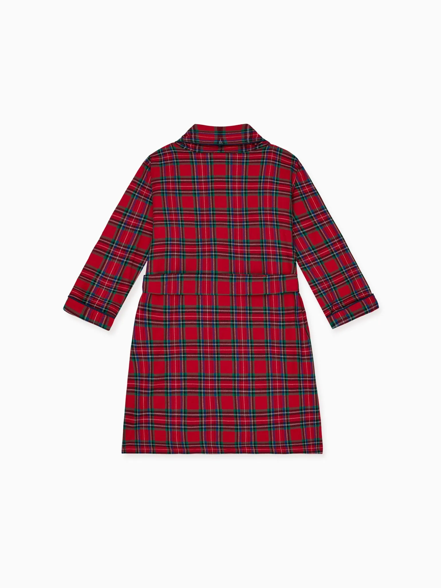 Red Tartan Justino Navidad Kids Robe