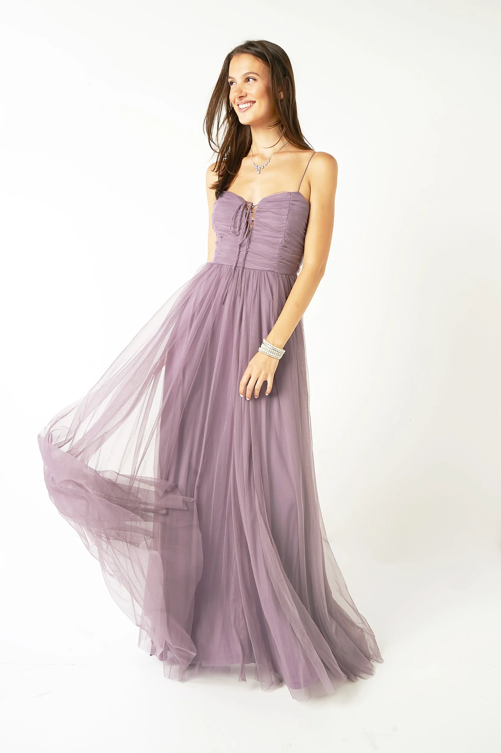 Robe maxi en chiffon - PD4656 - (E-A9)