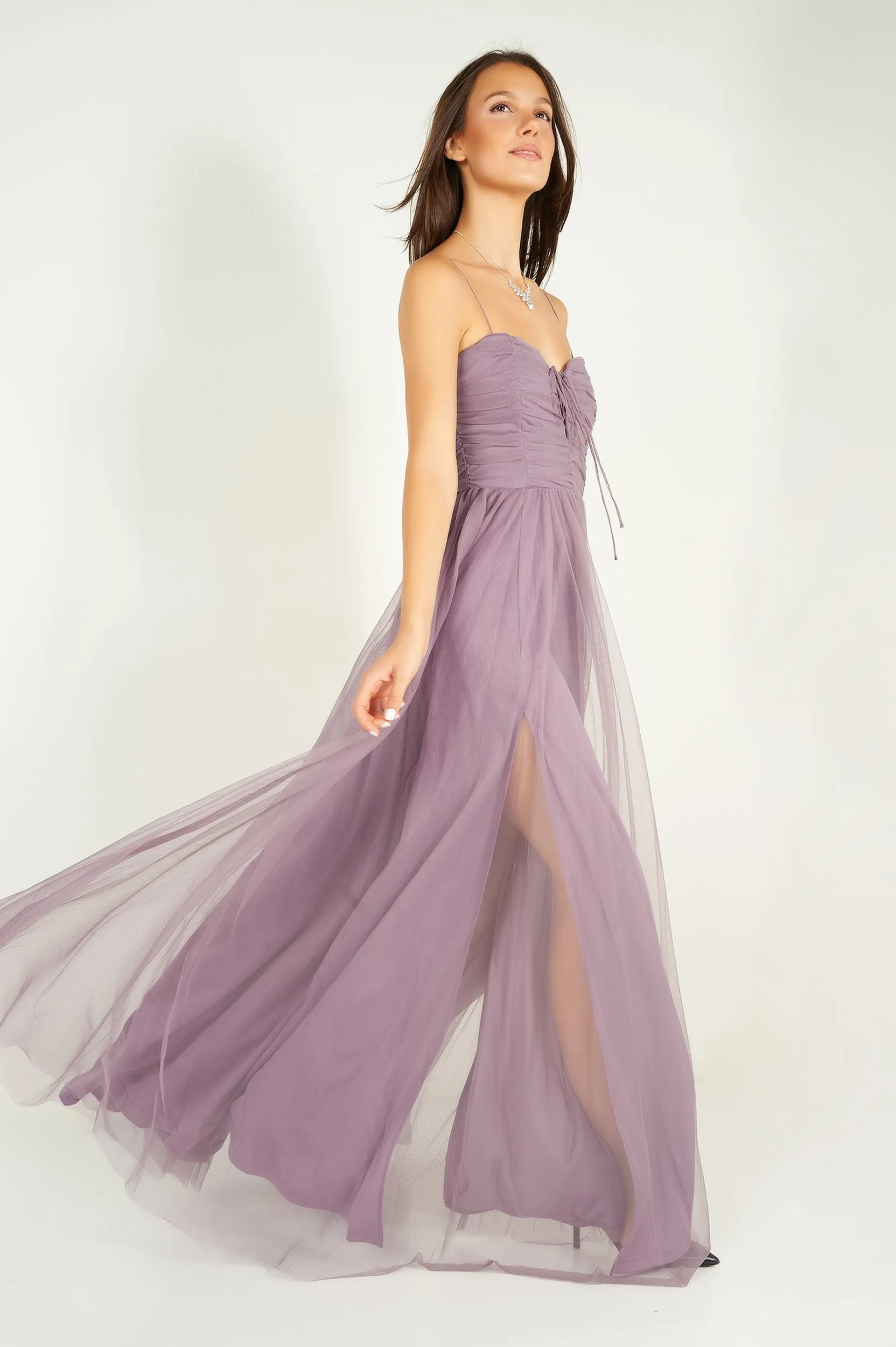 Robe maxi en chiffon - PD4656 - (E-A9)