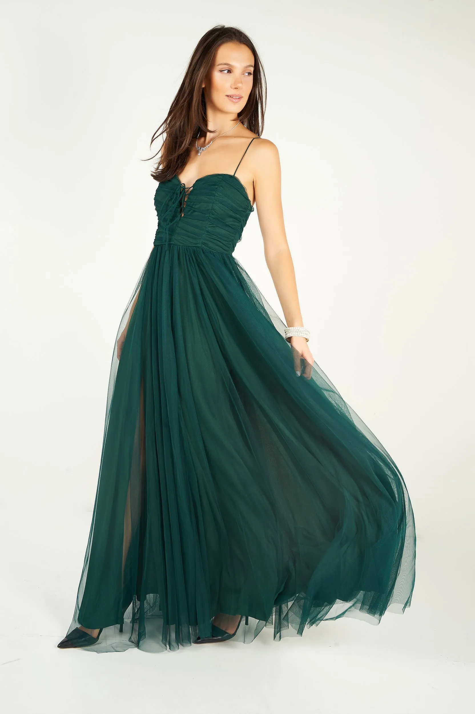 Robe maxi en chiffon - PD4656 - (E-A9)