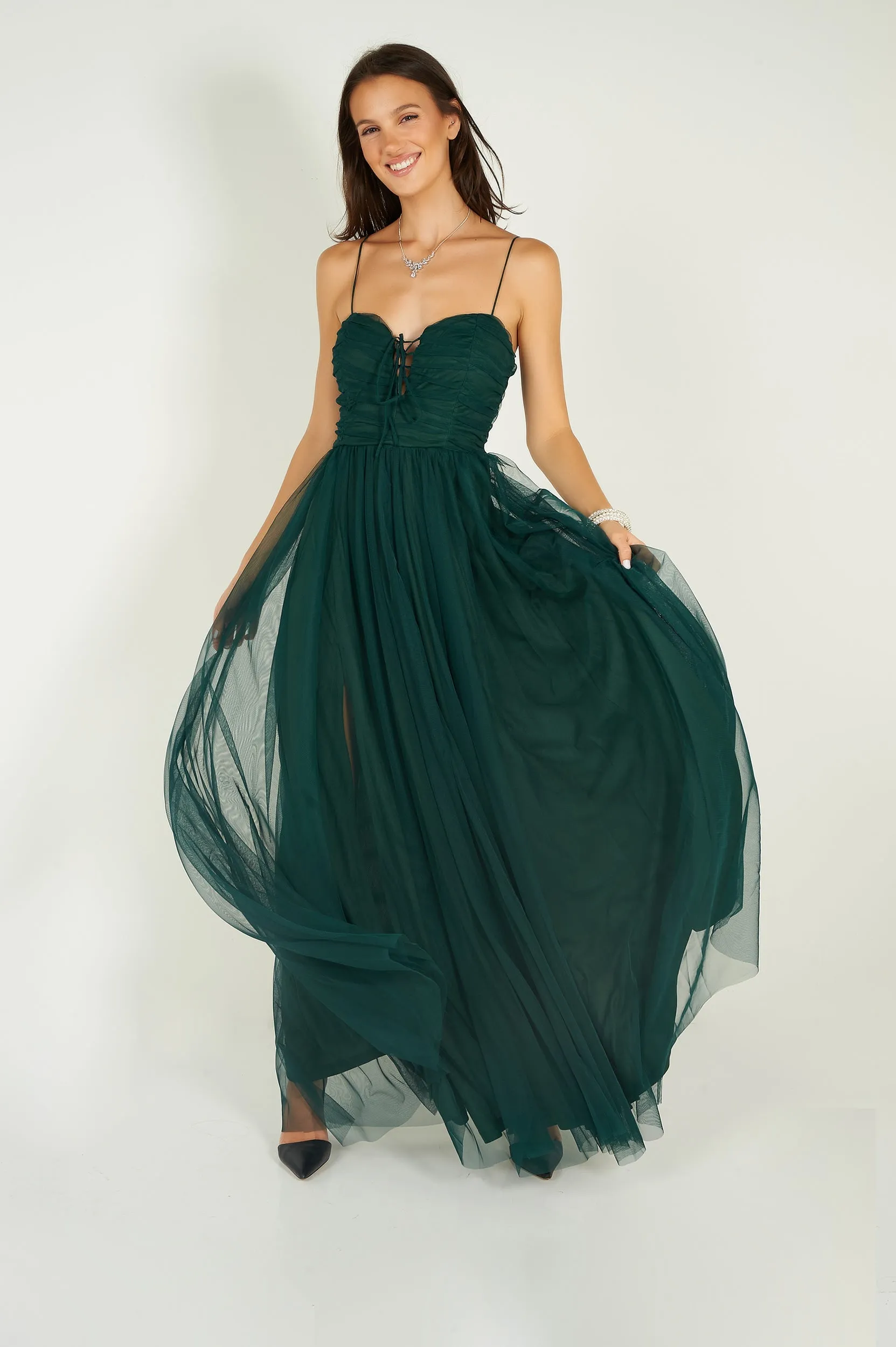 Robe maxi en chiffon - PD4656 - (E-A9)