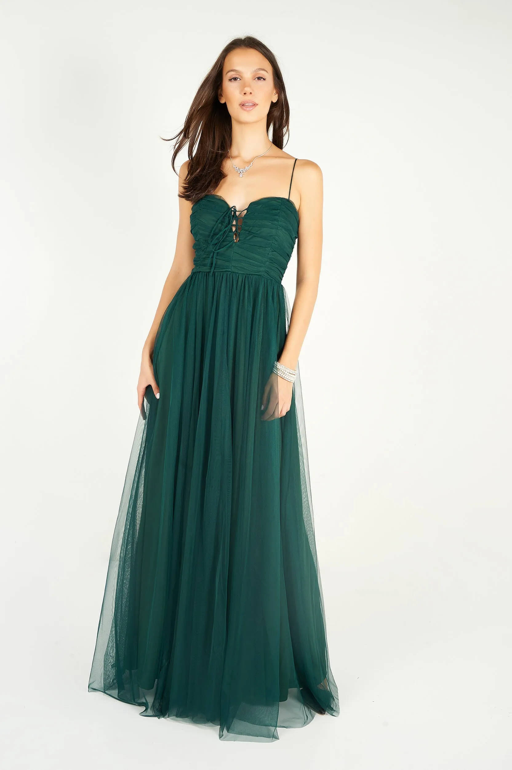 Robe maxi en chiffon - PD4656 - (E-A9)