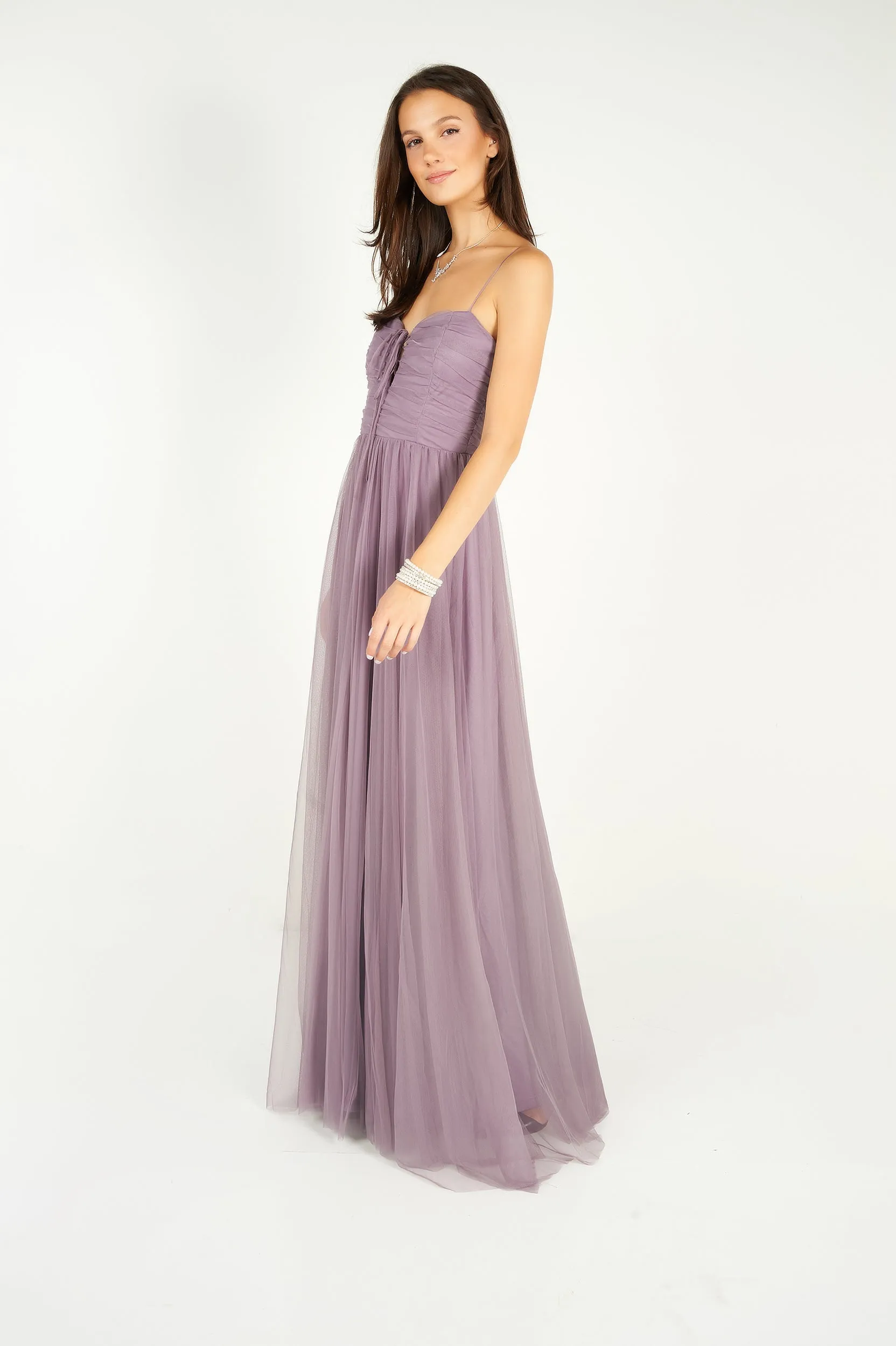 Robe maxi en chiffon - PD4656 - (E-A9)