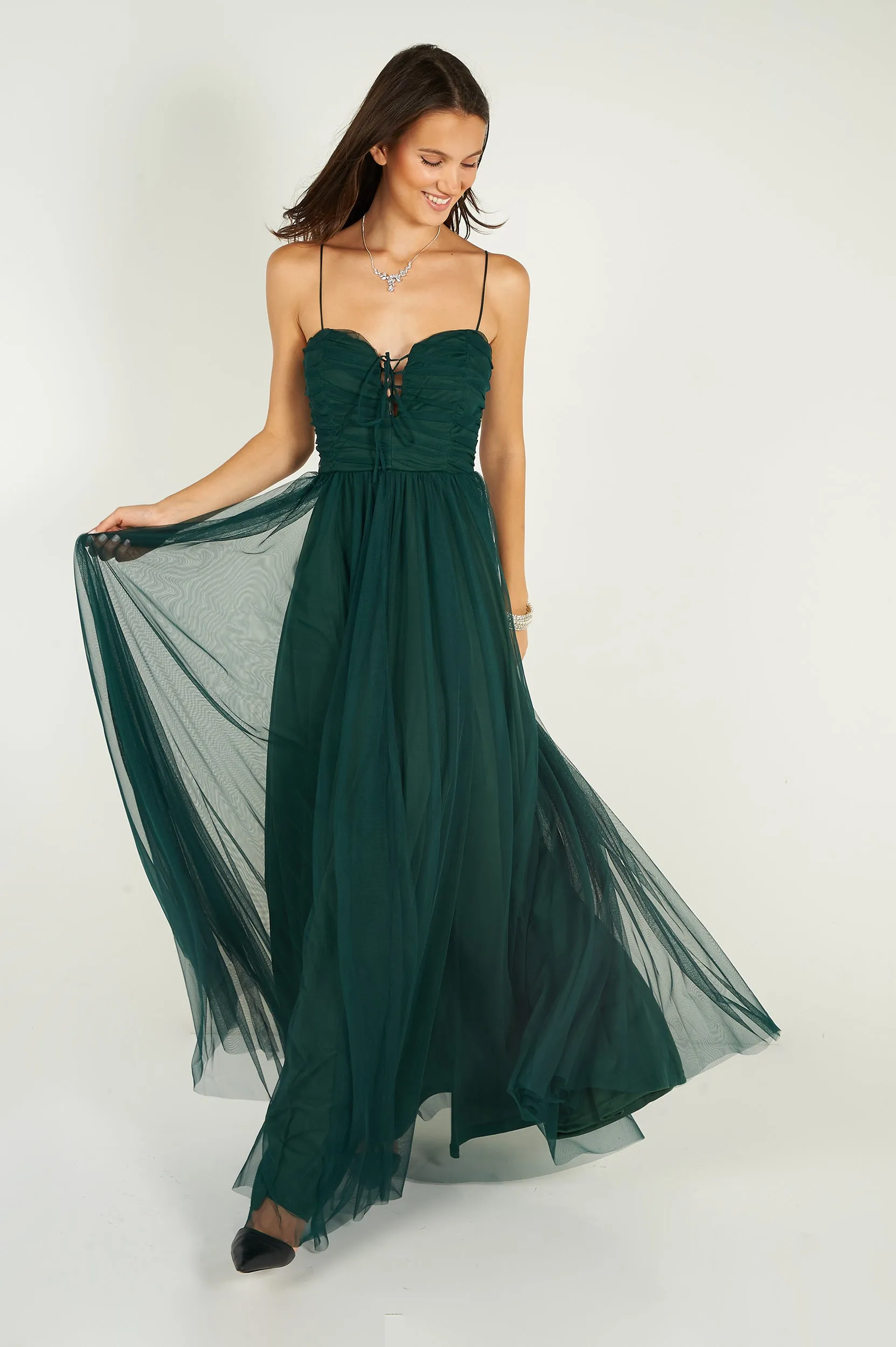 Robe maxi en chiffon - PD4656 - (E-A9)