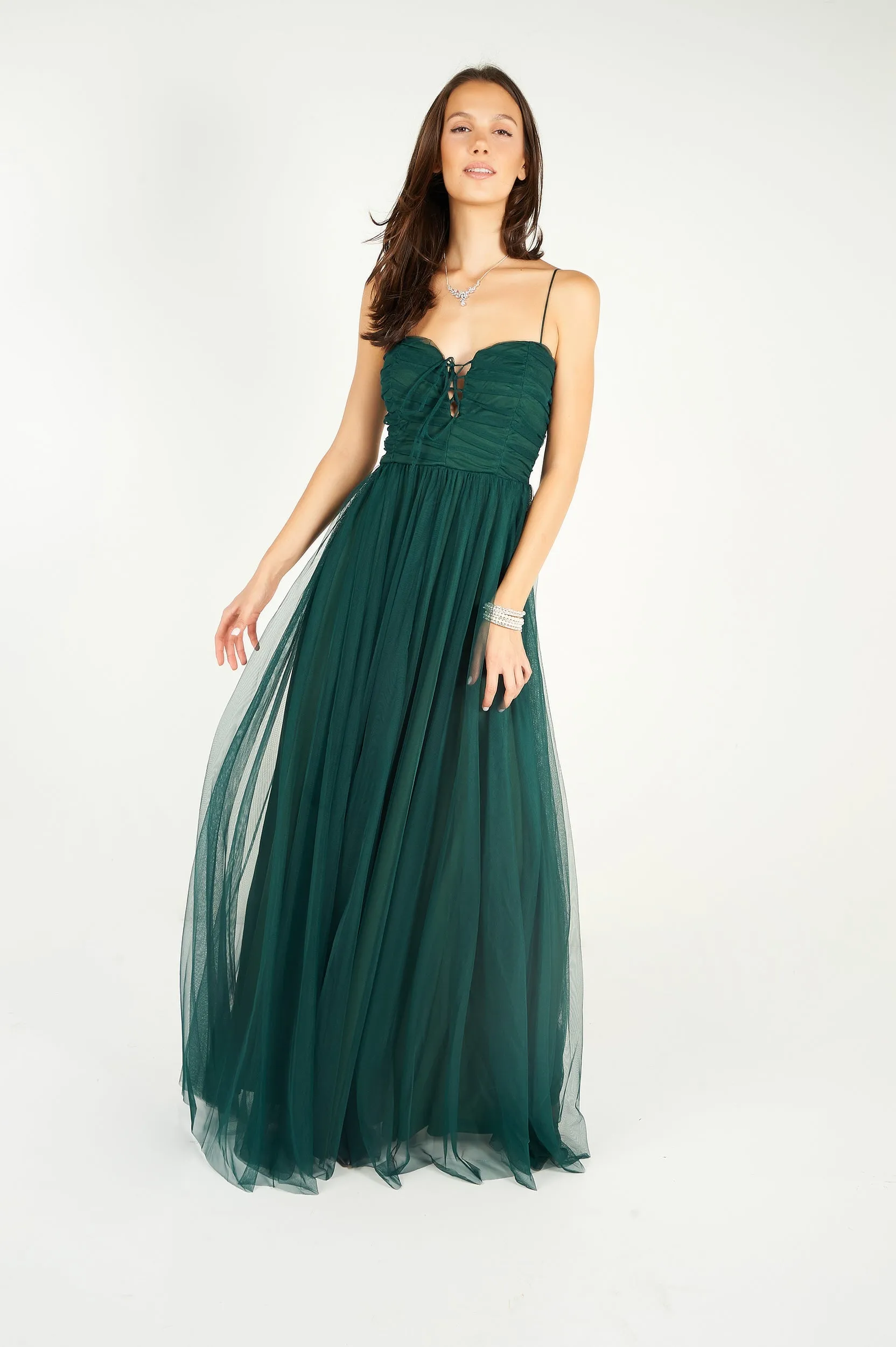 Robe maxi en chiffon - PD4656 - (E-A9)