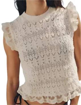 Romantic Sweater Vest Top