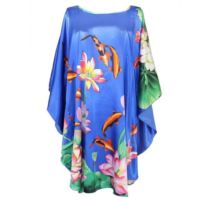 Silk Rayon Robe Bath Gown Nightgown