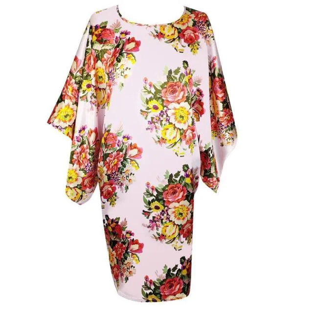 Silk Rayon Robe Bath Gown Nightgown